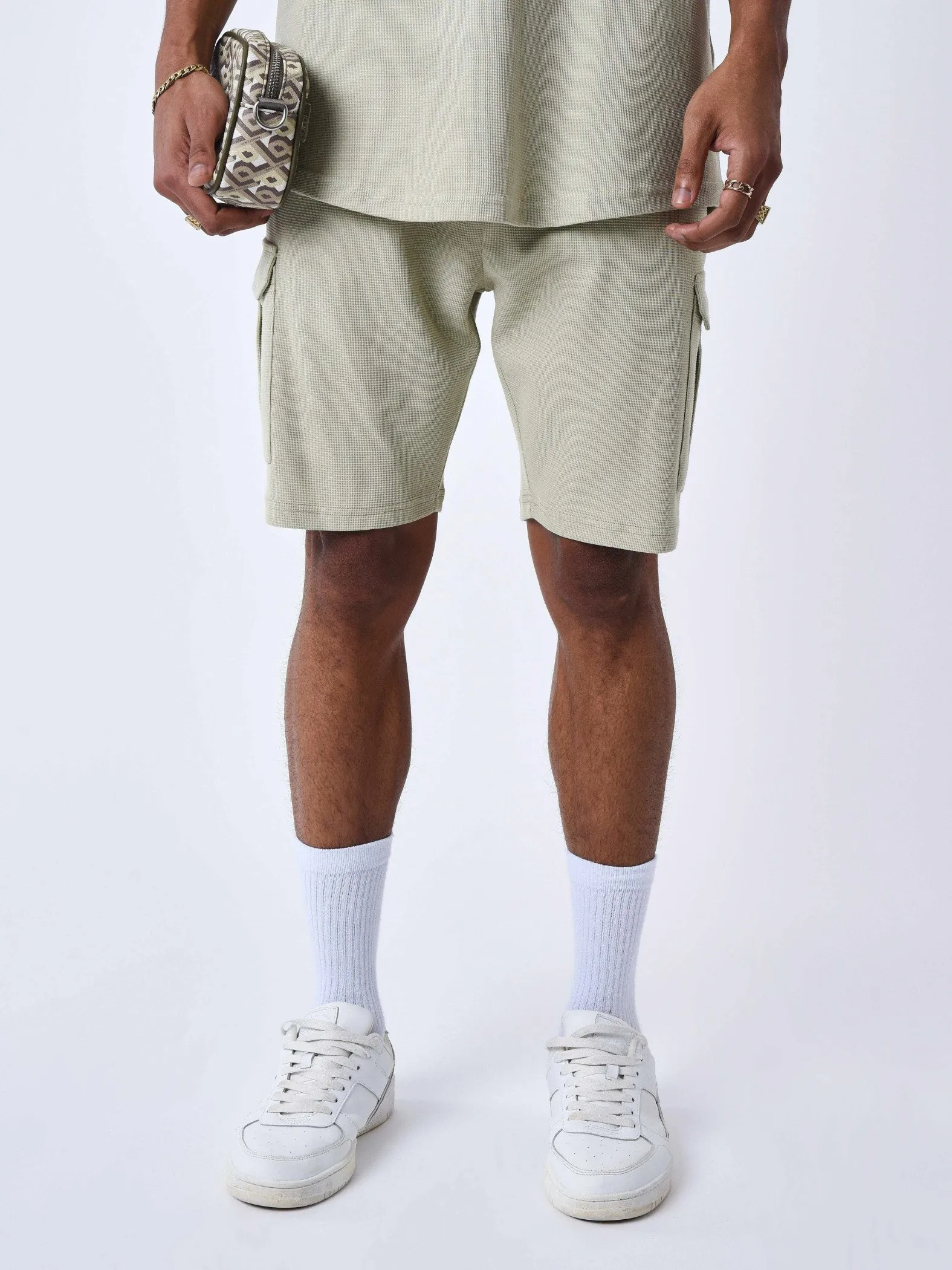 Pantalones cortos clásicos con textura