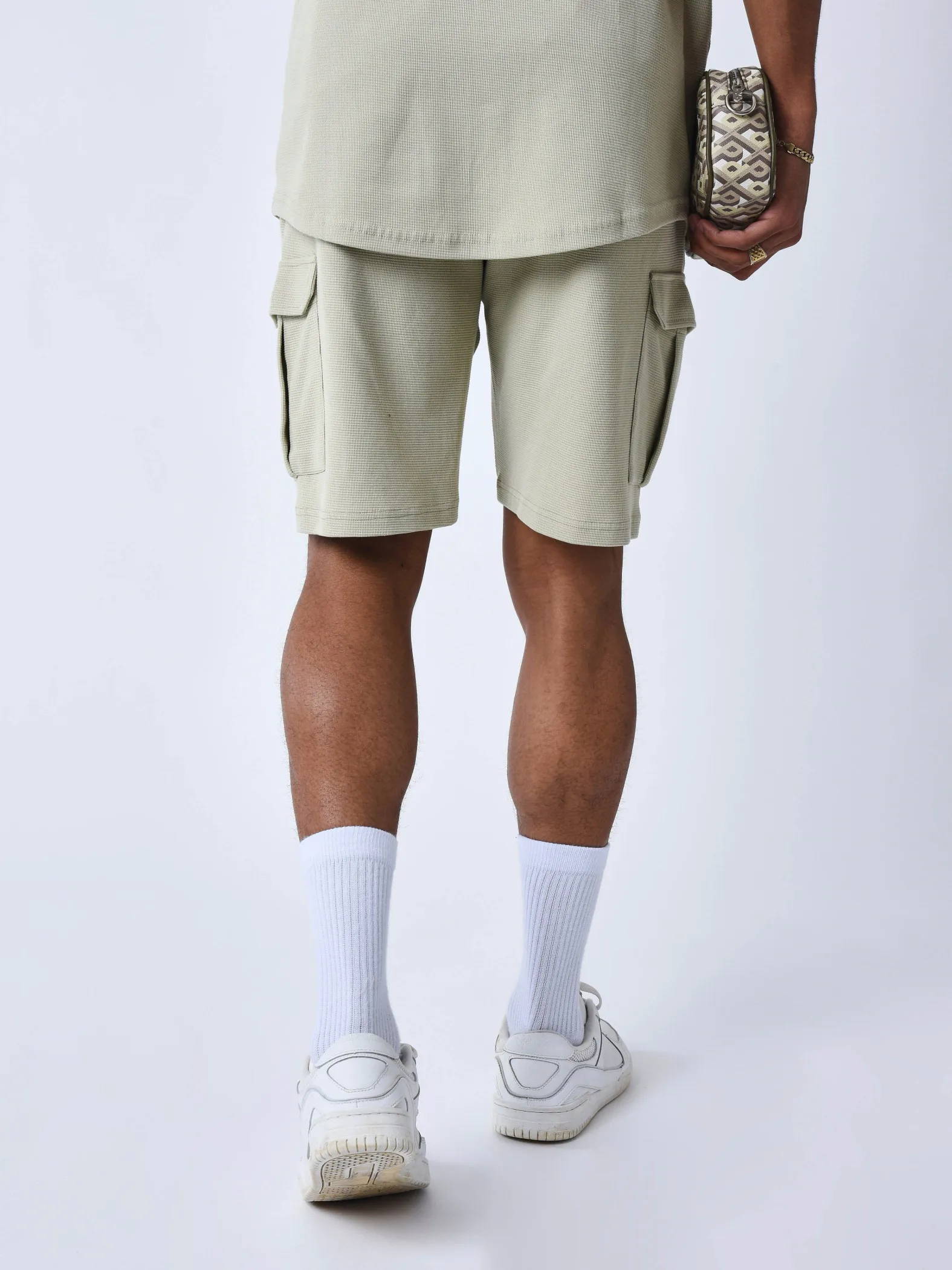 Pantalones cortos clásicos con textura