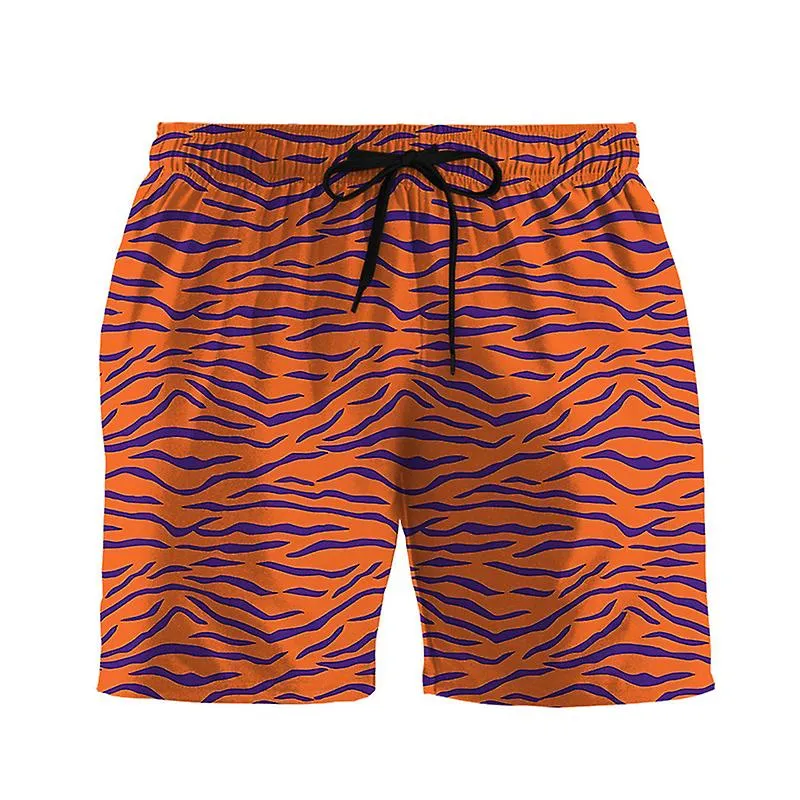 Pantalones cortos de piel con impresión 3d de animales para hombres Tiger Snake Zebra Graphic Summer Outdoor Cool Street Beach S