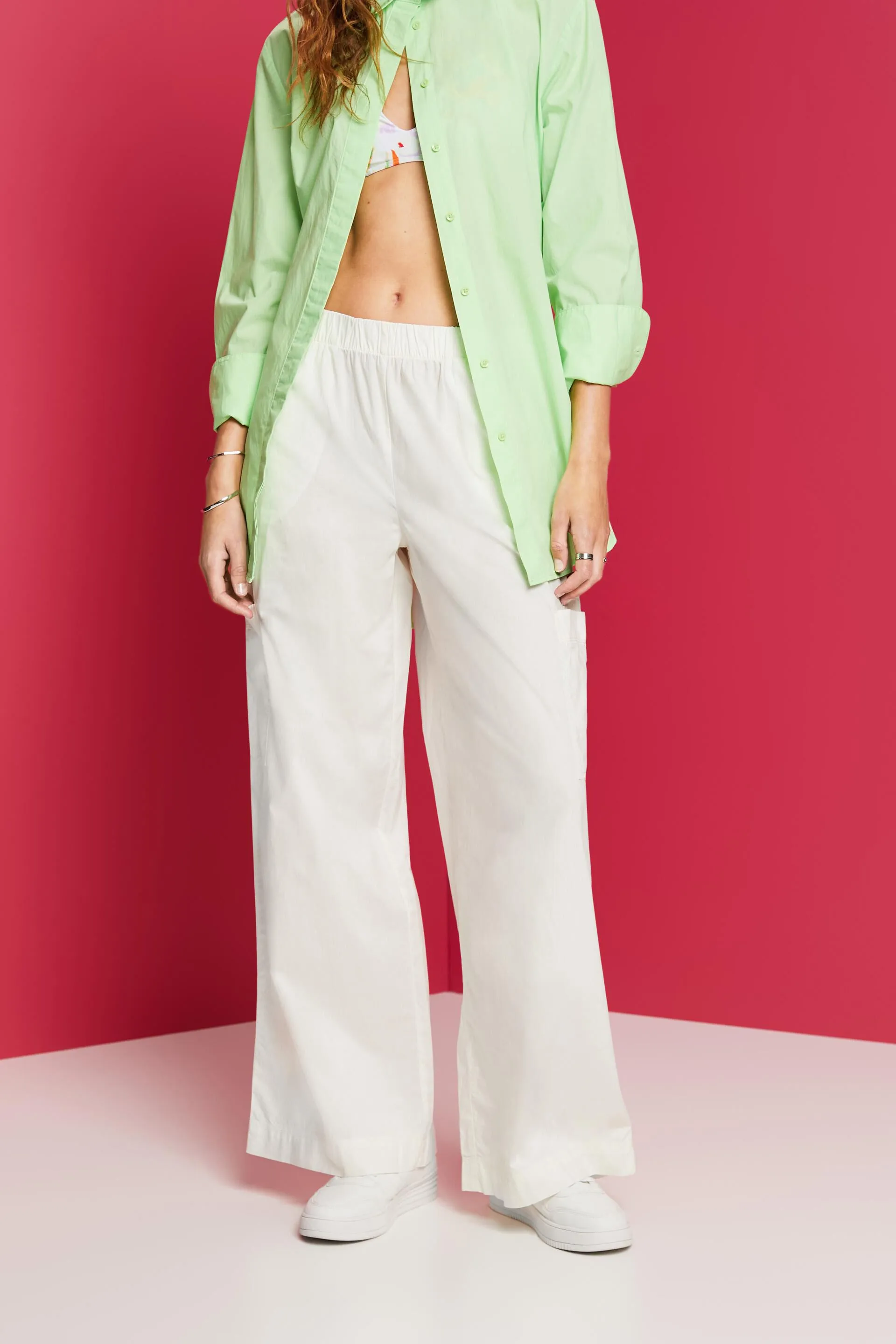 Pantalones estilo cargo, 100% algodón