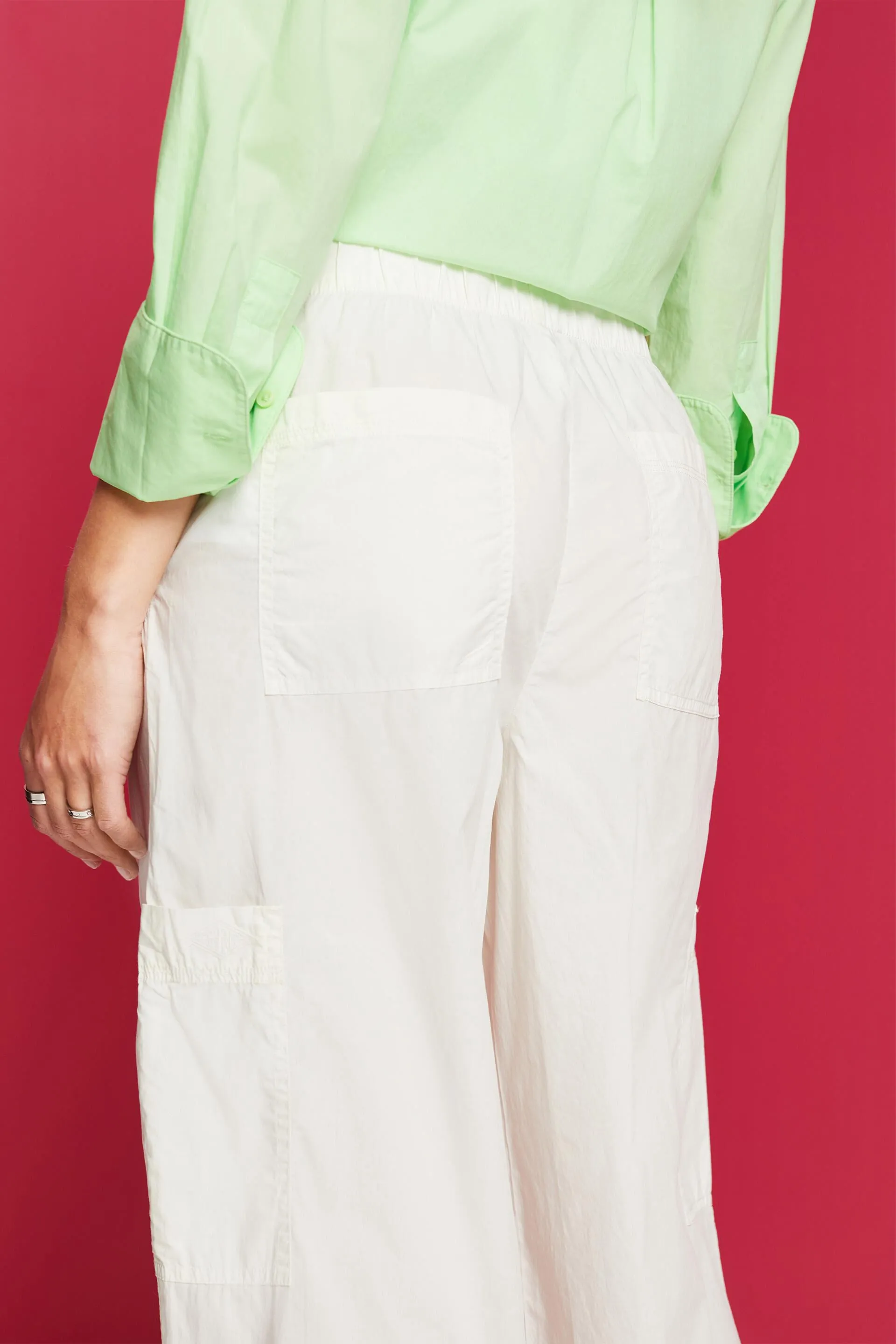Pantalones estilo cargo, 100% algodón