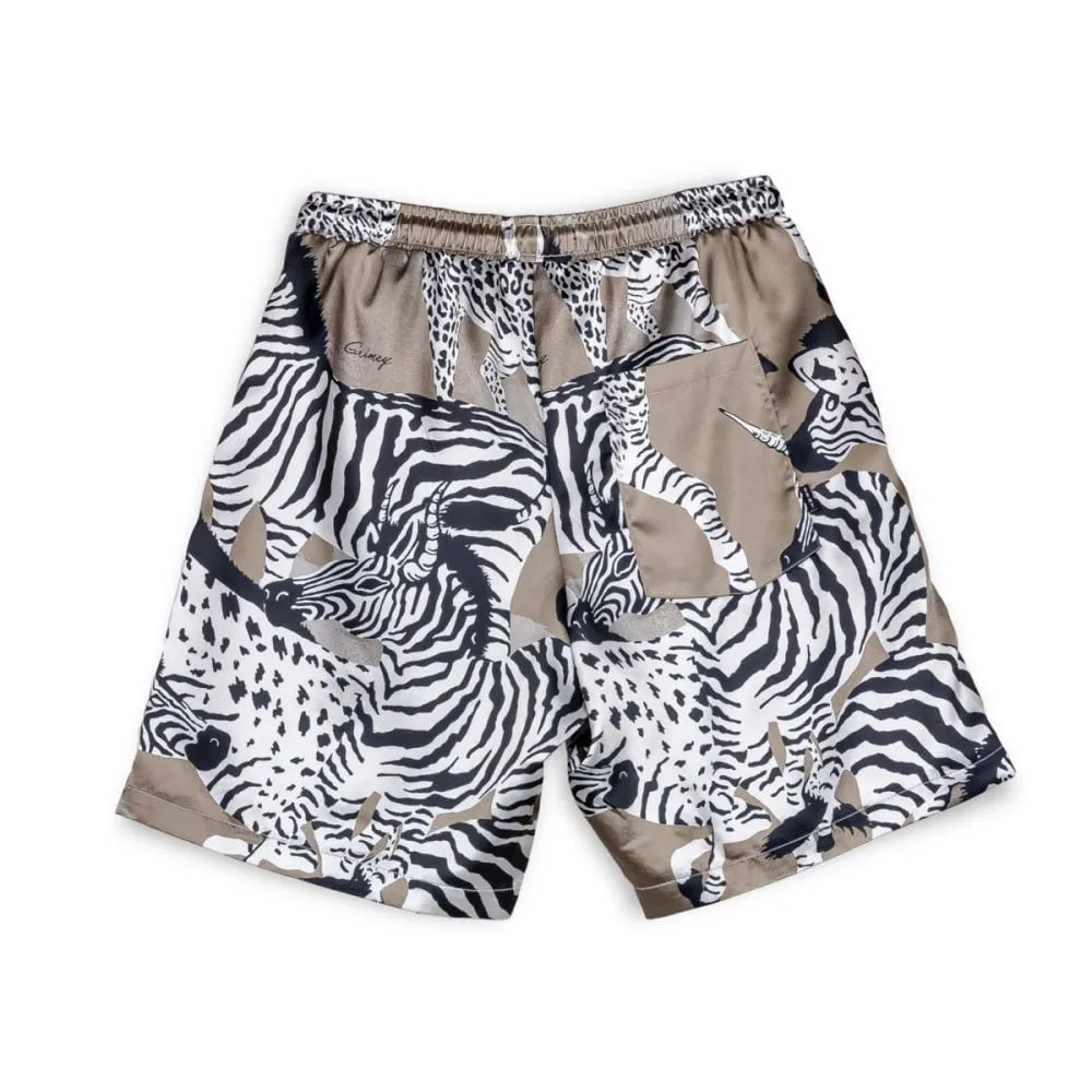 PANTALÓN CORTO GRIMEY ANIMAL SATIN  COPPER | SUMMER 23