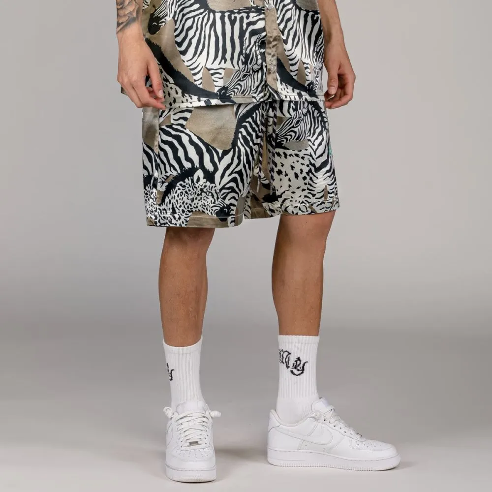 PANTALÓN CORTO GRIMEY ANIMAL SATIN  COPPER | SUMMER 23