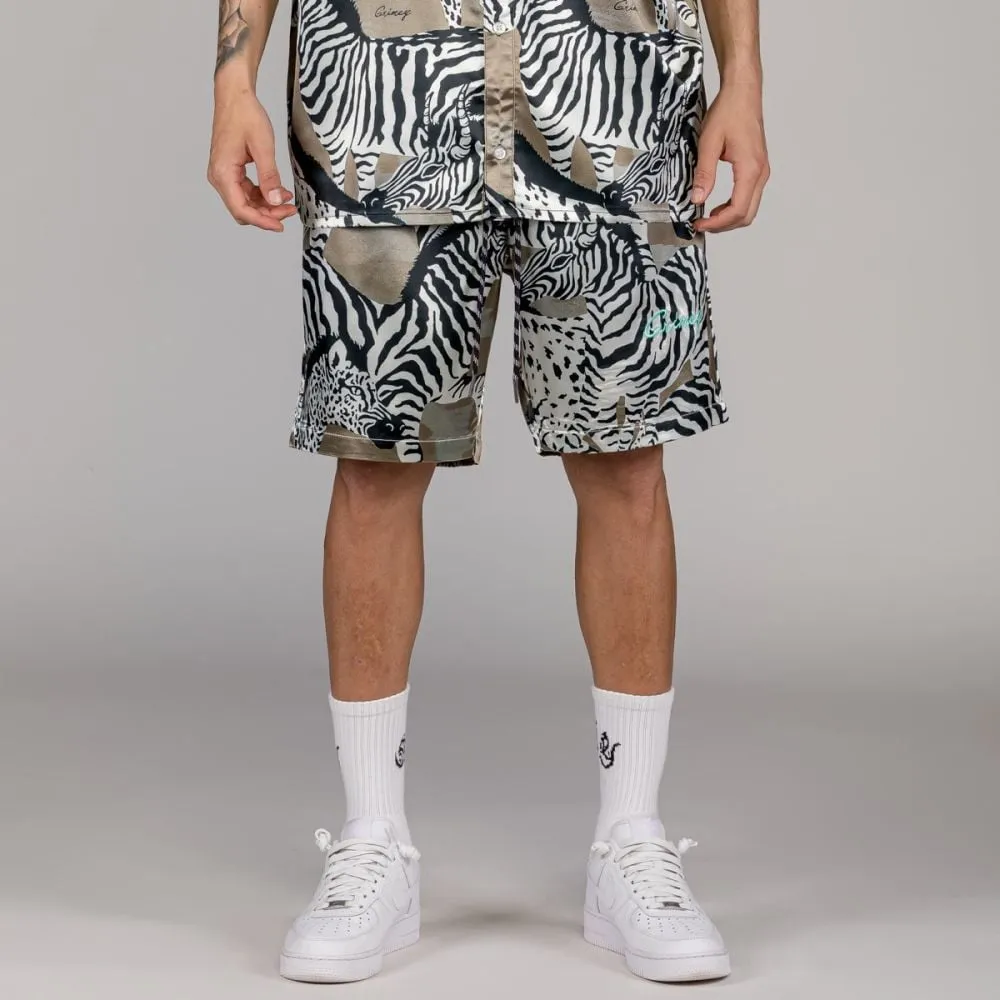PANTALÓN CORTO GRIMEY ANIMAL SATIN  COPPER | SUMMER 23