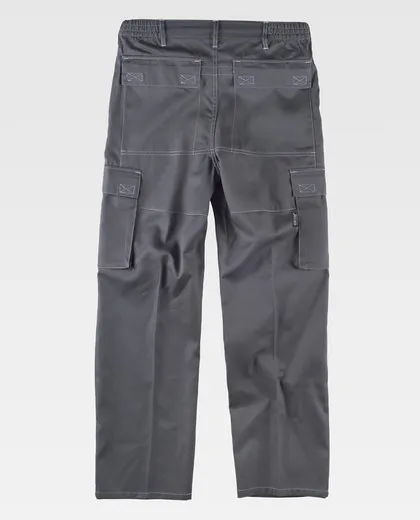 Pantalón con cintura elástica Gris