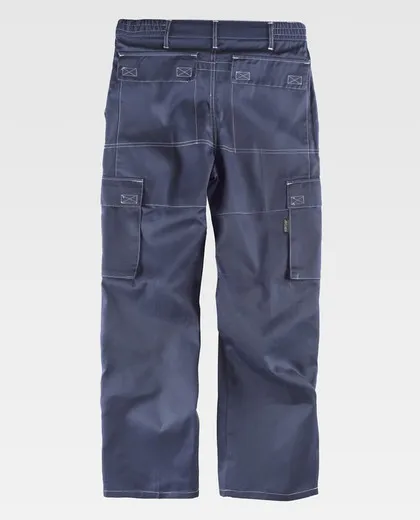 Pantalón con cintura elástica Marino