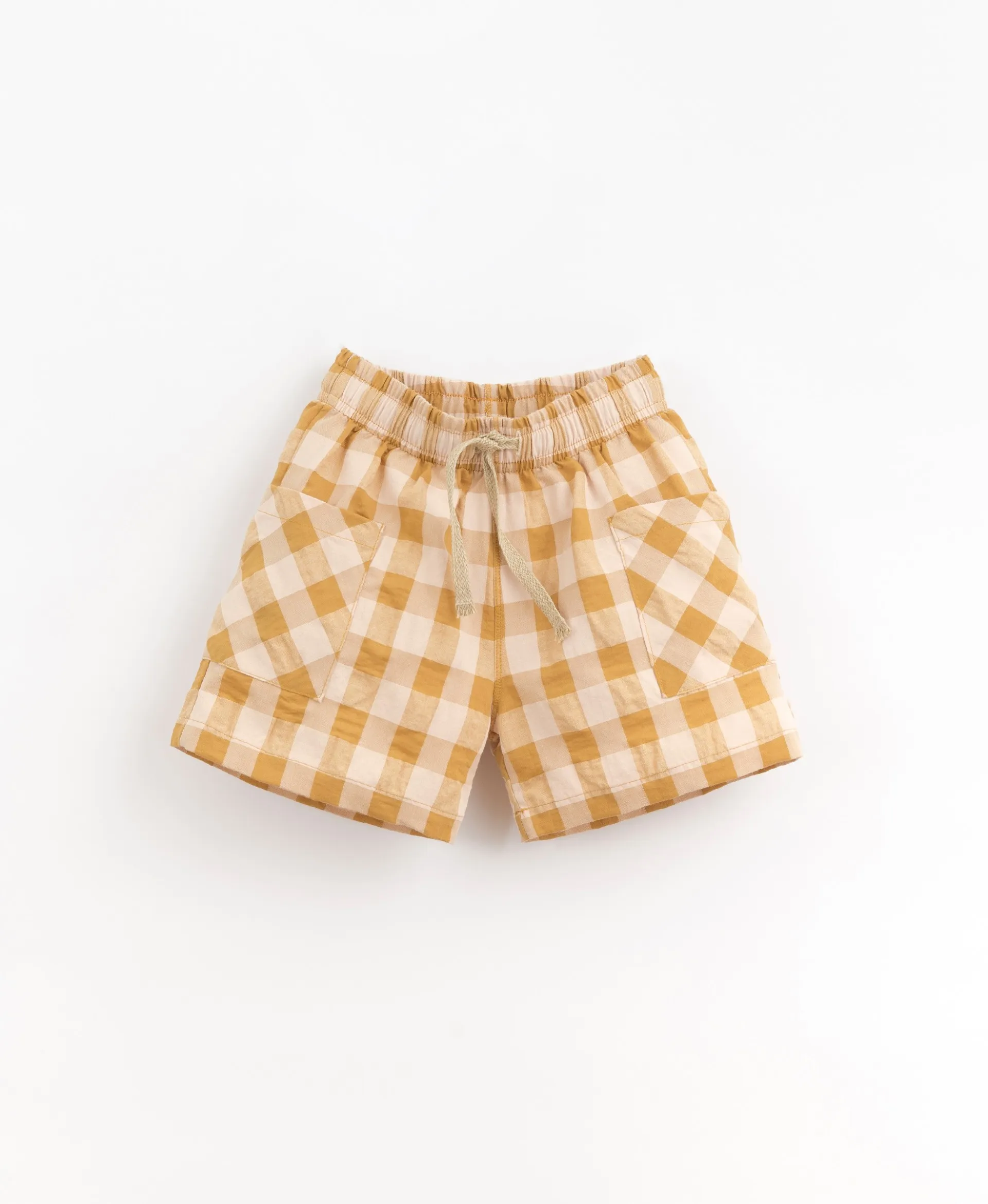 Pantalón corto con estampado vichy y bolsillos | Organic Care