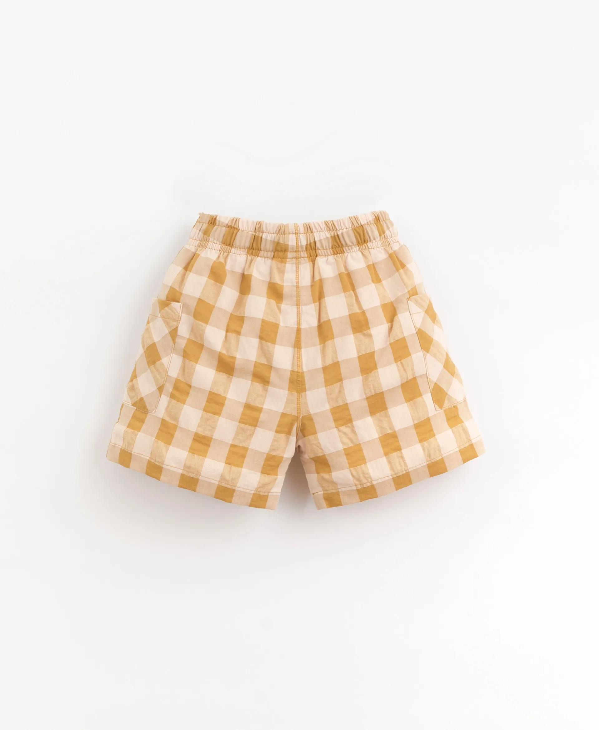 Pantalón corto con estampado vichy y bolsillos | Organic Care