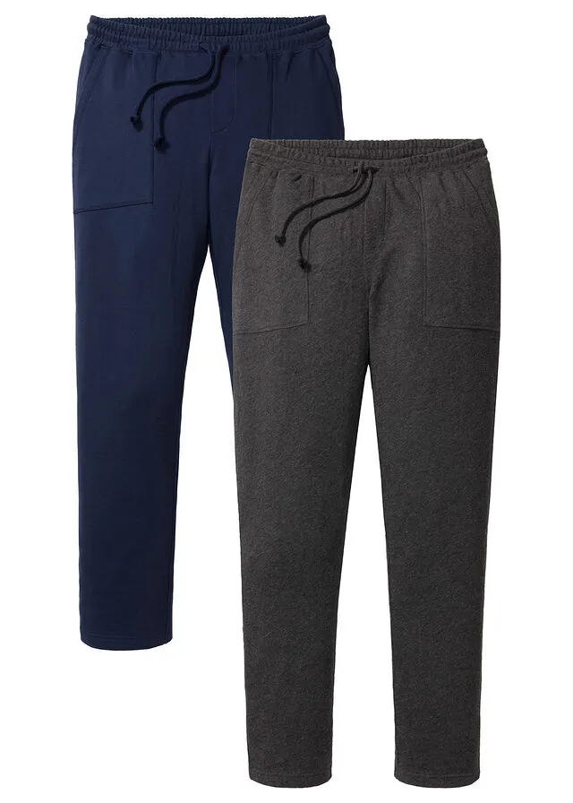 PANTALóN DE CHáNDAL AZUL OSCUROGRIS OSCURO JASPEADO