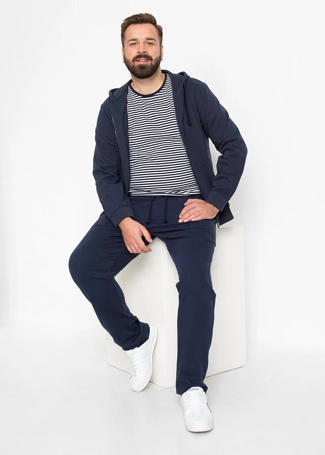 PANTALóN DE CHáNDAL AZUL OSCUROGRIS OSCURO JASPEADO