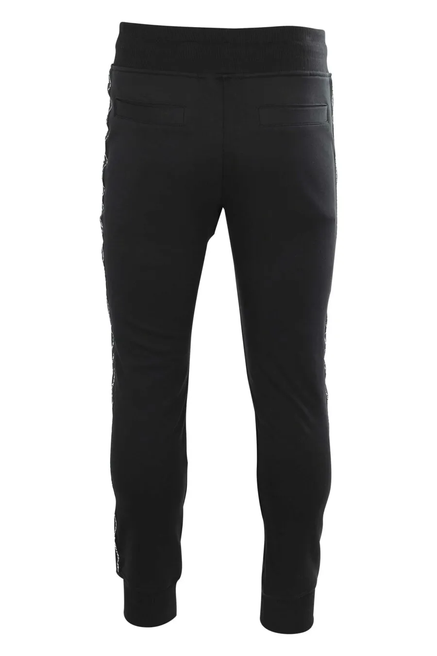 Pantalón de chándal negro con logo en cinta