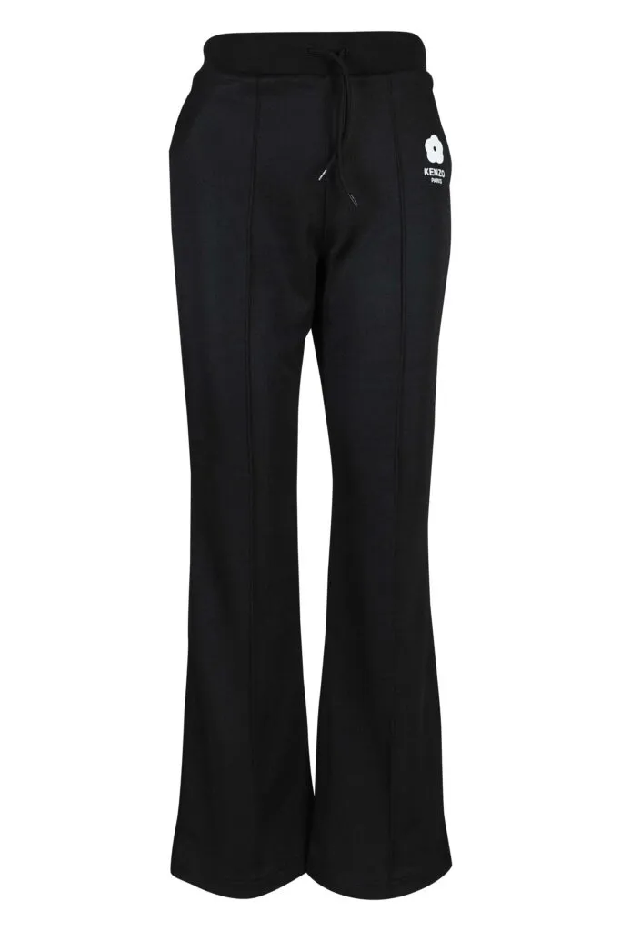 Pantalón de chándal negro con minilogo 
