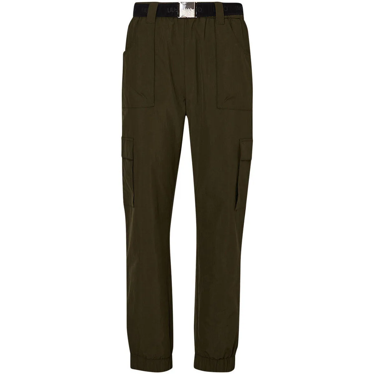 Pantalón de nailon con cinturón
