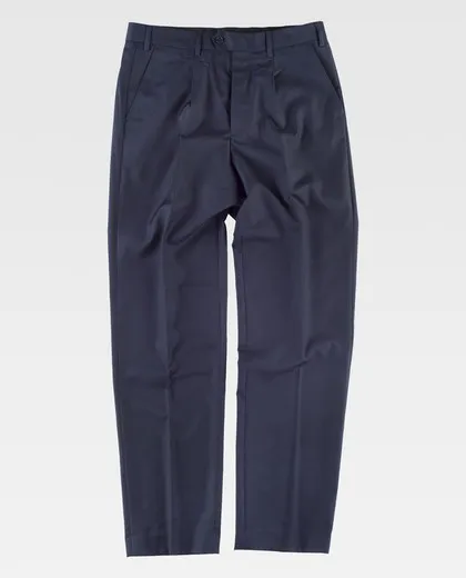 Pantalón de vestir de hombre con pinzas Marino
