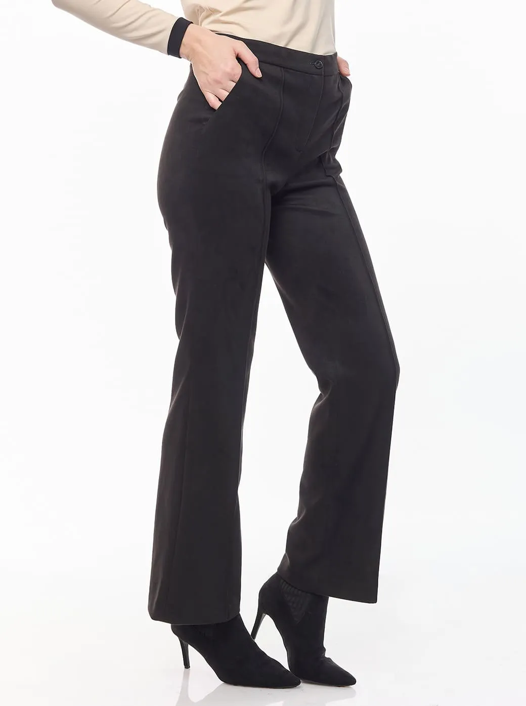 Pantalón gamuza negro Tiziana