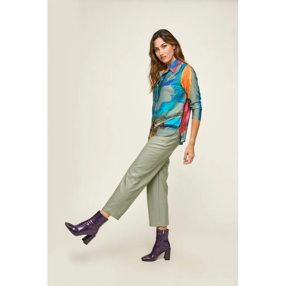 Pantalón MERCEDES DE MIGUEL cuero