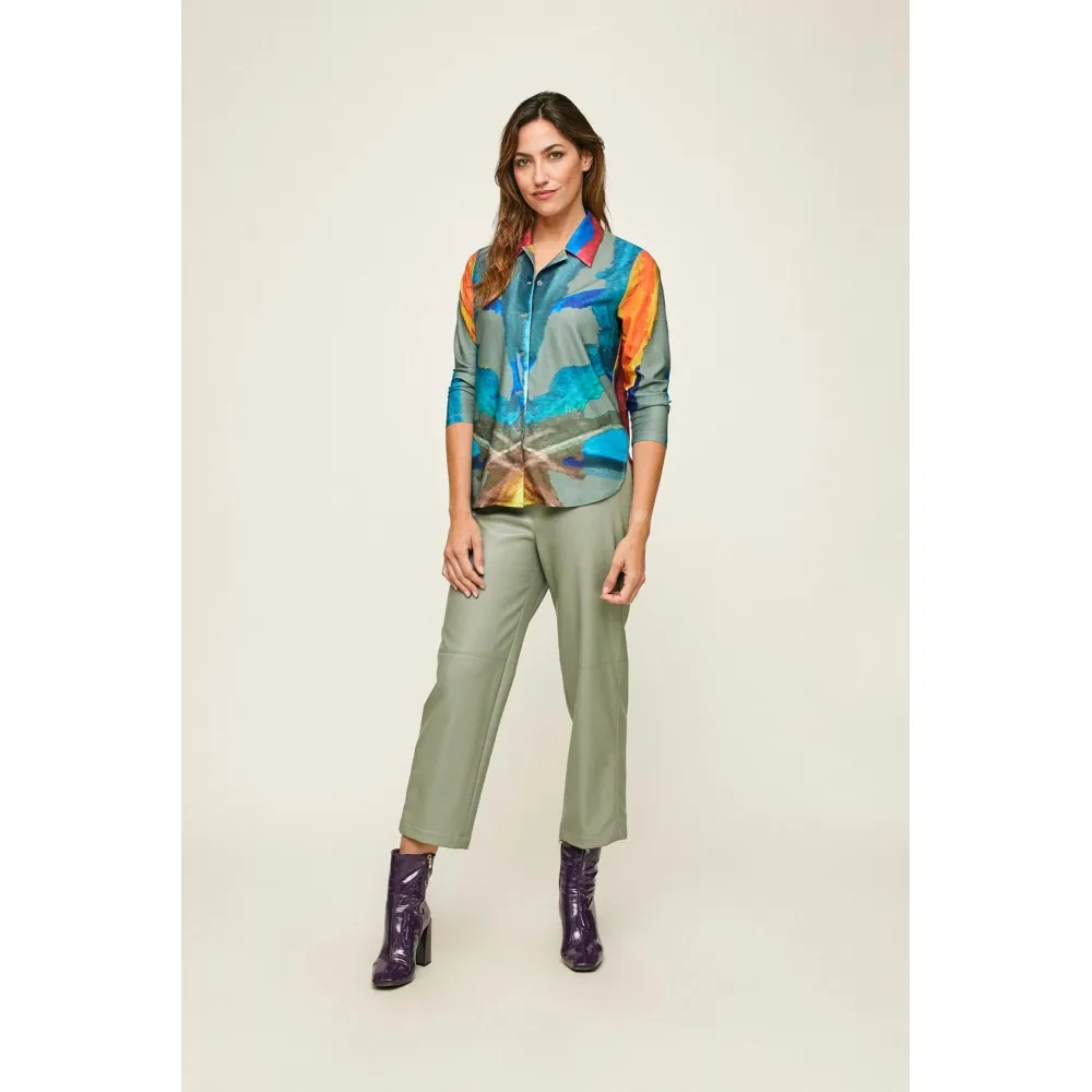Pantalón MERCEDES DE MIGUEL cuero