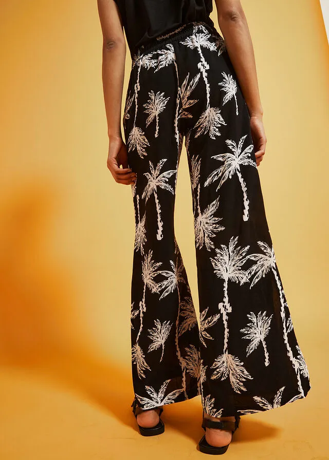 Pantalón Negro estampado