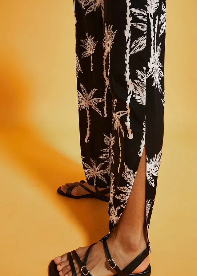Pantalón Negro estampado