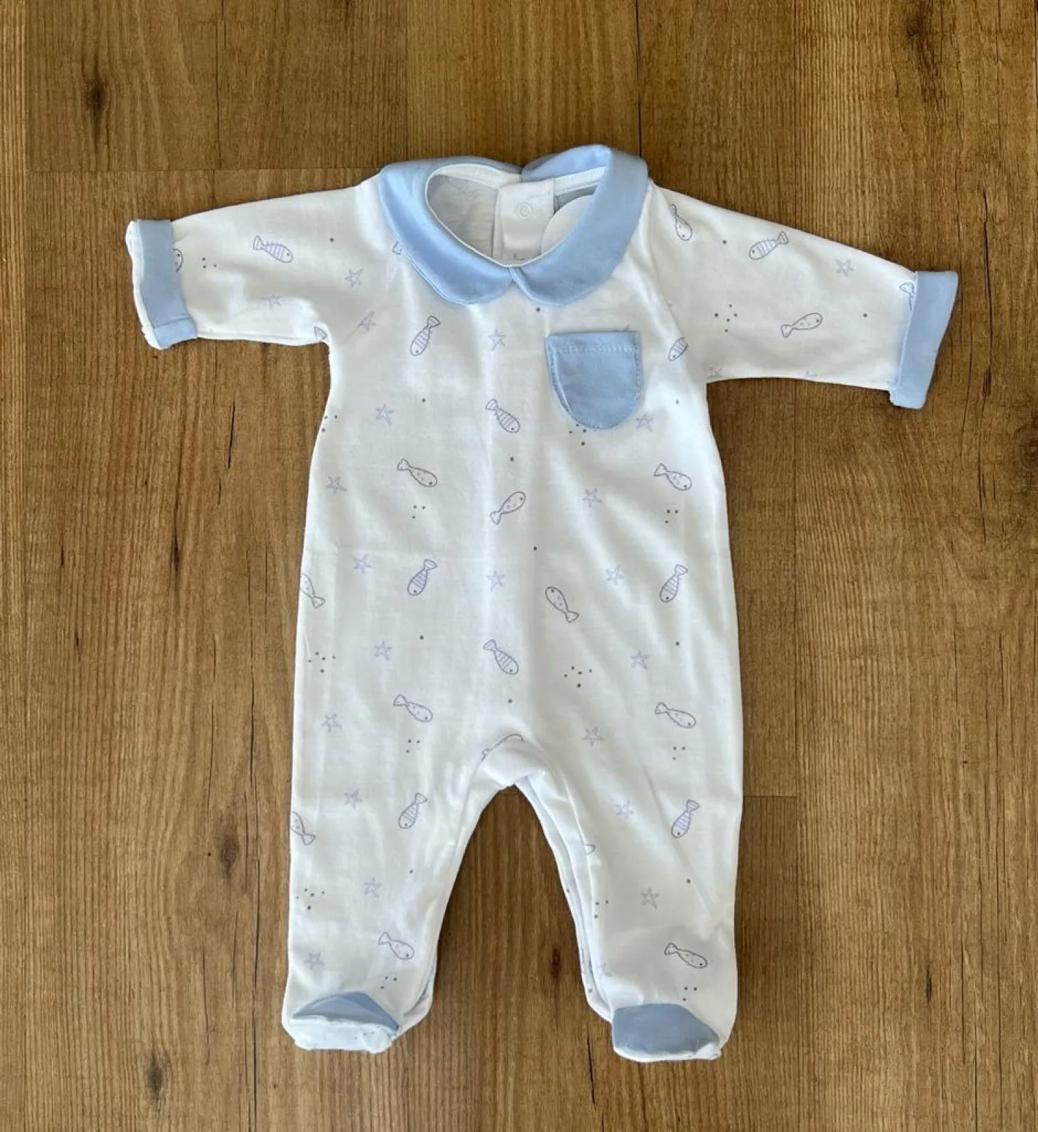 pelele o pijama unisex en dos colores. Ocean