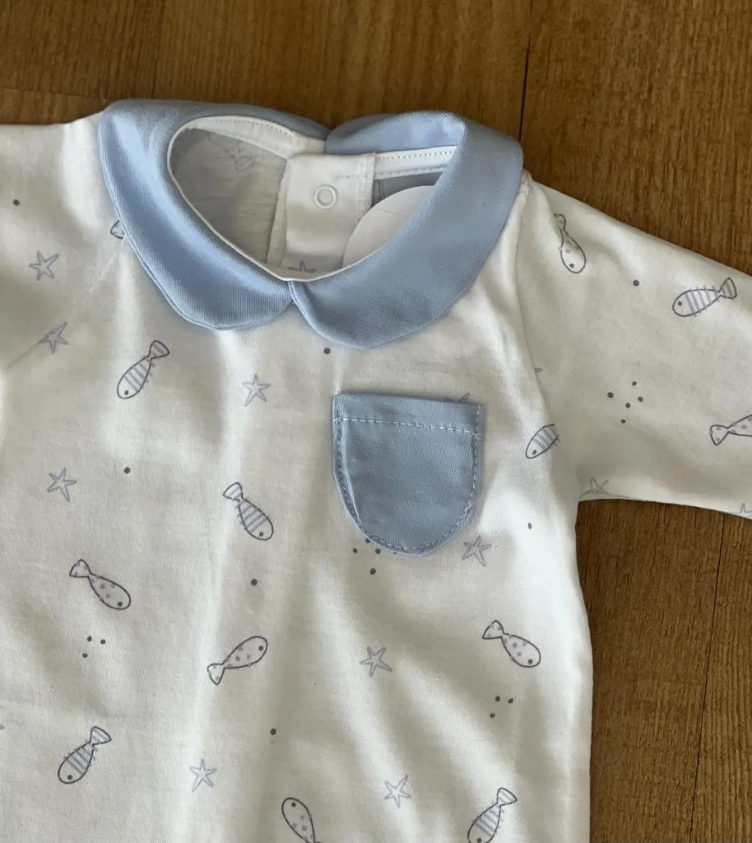 pelele o pijama unisex en dos colores. Ocean