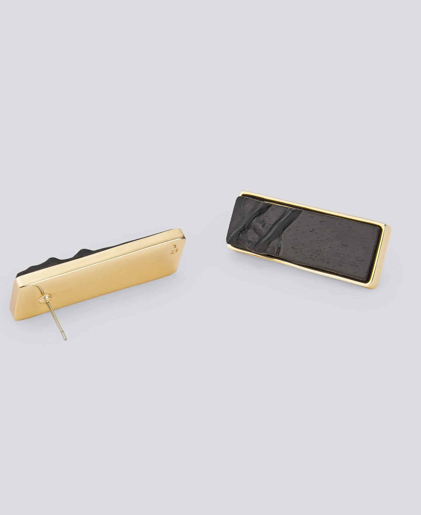 Pendiente en madera y zinc mujer