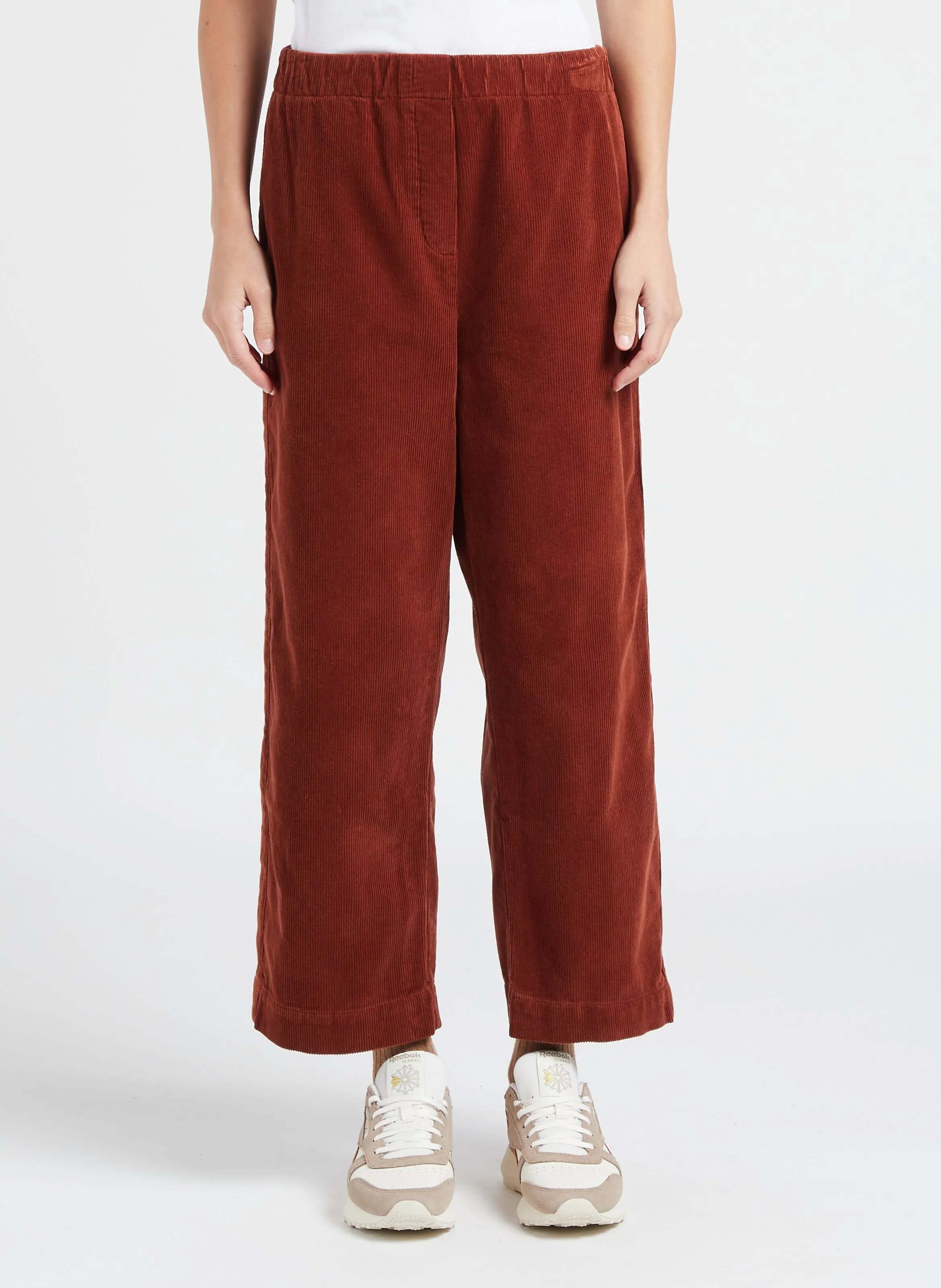 PENNY  PANTALóN RECTO DE ALGODóN EN MARRON
