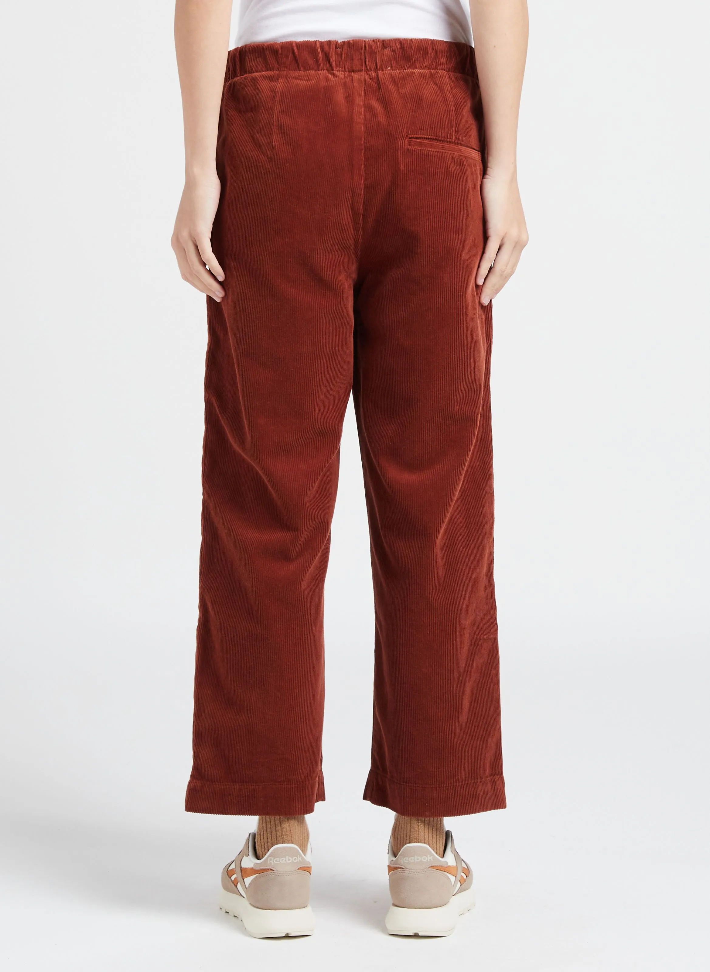 PENNY  PANTALóN RECTO DE ALGODóN EN MARRON