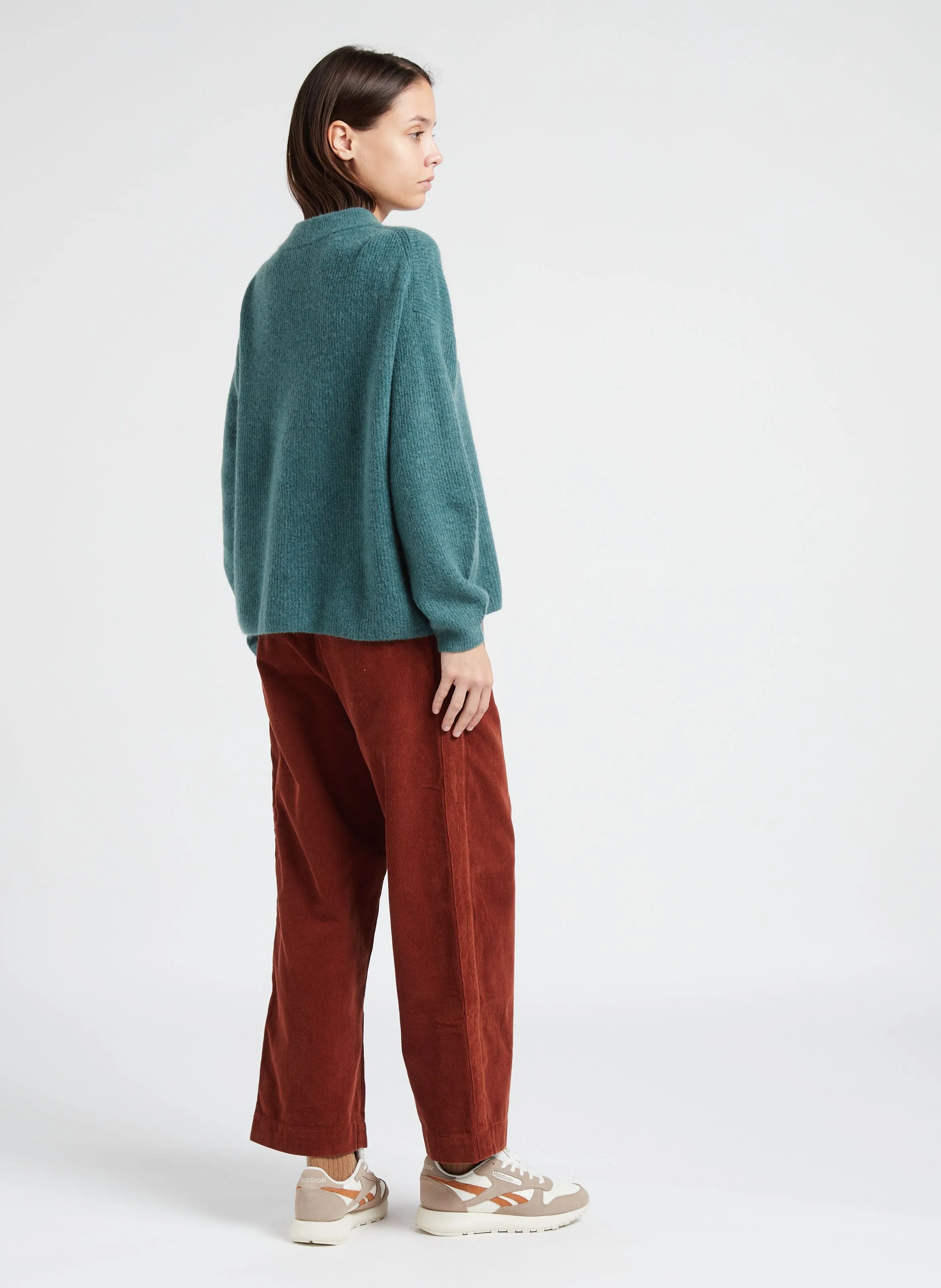 PENNY  PANTALóN RECTO DE ALGODóN EN MARRON