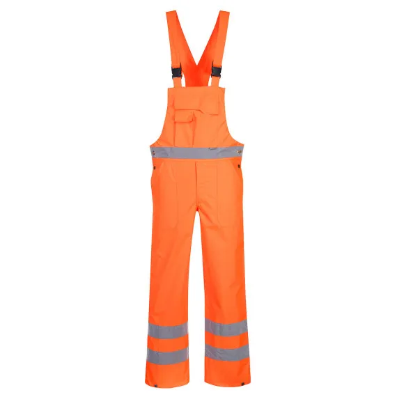 PETO HIVIS BIB & BRACE UNLINED IMPERMEABLE Y TRANSPIRABLE CON CINTAS REFLECTANTES PORTWEST S388