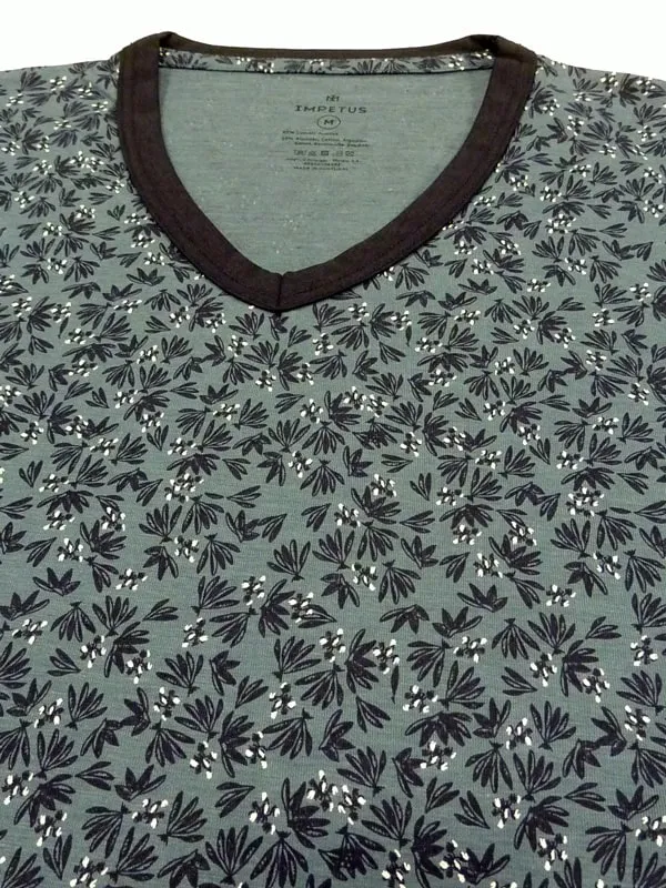 Pijama Impetus corto de Lyocell con estampado vegetal 