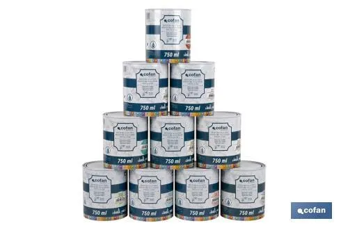 Pintura a la tiza chalk paint | Adecuada para restauración y decoración de muebles | Diferentes capacidades | Varios colores