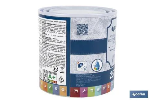 Pintura a la tiza chalk paint | Adecuada para restauración y decoración de muebles | Diferentes capacidades | Varios colores