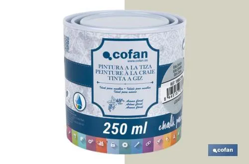 Pintura a la tiza chalk paint | Adecuada para restauración y decoración de muebles | Diferentes capacidades | Varios colores