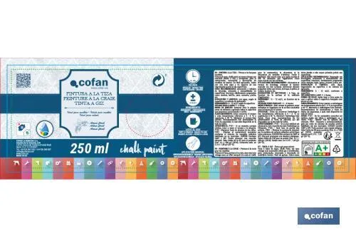 Pintura a la tiza chalk paint | Adecuada para restauración y decoración de muebles | Diferentes capacidades | Varios colores