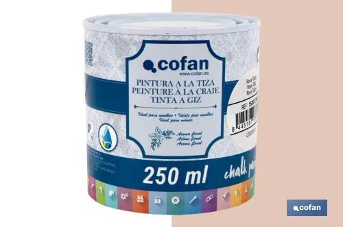 Pintura a la tiza chalk paint | Adecuada para restauración y decoración de muebles | Diferentes capacidades | Varios colores