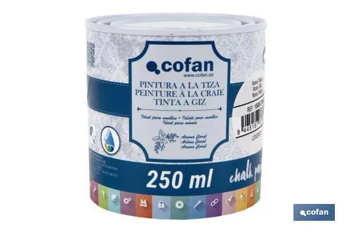 Pintura a la tiza chalk paint | Adecuada para restauración y decoración de muebles | Diferentes capacidades | Varios colores