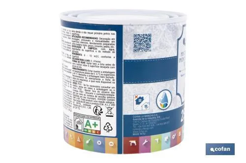 Pintura a la tiza chalk paint | Adecuada para restauración y decoración de muebles | Diferentes capacidades | Varios colores