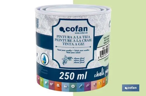 Pintura a la tiza chalk paint | Adecuada para restauración y decoración de muebles | Diferentes capacidades | Varios colores