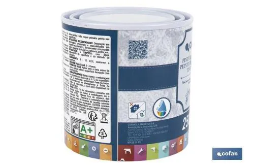 Pintura a la tiza chalk paint | Adecuada para restauración y decoración de muebles | Diferentes capacidades | Varios colores