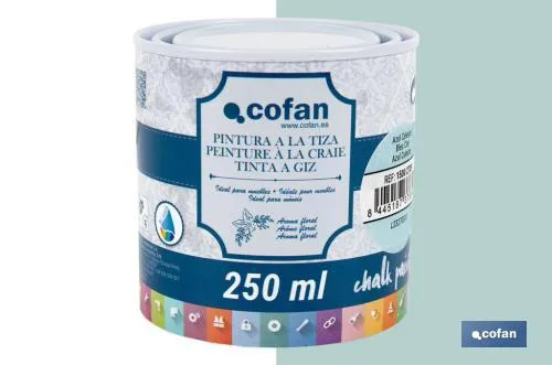 Pintura a la tiza chalk paint | Adecuada para restauración y decoración de muebles | Diferentes capacidades | Varios colores