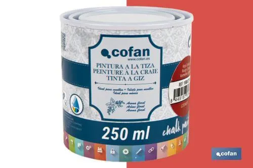 Pintura a la tiza chalk paint | Adecuada para restauración y decoración de muebles | Diferentes capacidades | Varios colores