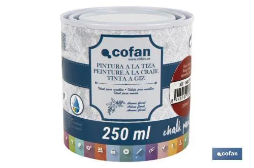 Pintura a la tiza chalk paint | Adecuada para restauración y decoración de muebles | Diferentes capacidades | Varios colores