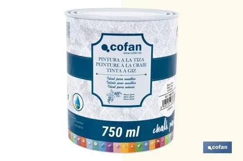 Pintura a la tiza chalk paint | Adecuada para restauración y decoración de muebles | Diferentes capacidades | Varios colores