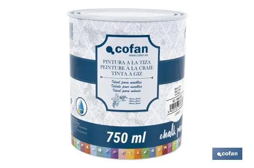 Pintura a la tiza chalk paint | Adecuada para restauración y decoración de muebles | Diferentes capacidades | Varios colores