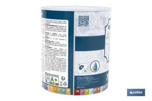 Pintura a la tiza chalk paint | Adecuada para restauración y decoración de muebles | Diferentes capacidades | Varios colores