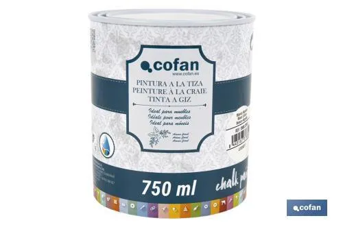 Pintura a la tiza chalk paint | Adecuada para restauración y decoración de muebles | Diferentes capacidades | Varios colores