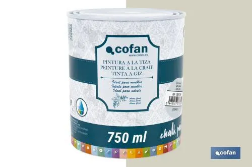 Pintura a la tiza chalk paint | Adecuada para restauración y decoración de muebles | Diferentes capacidades | Varios colores