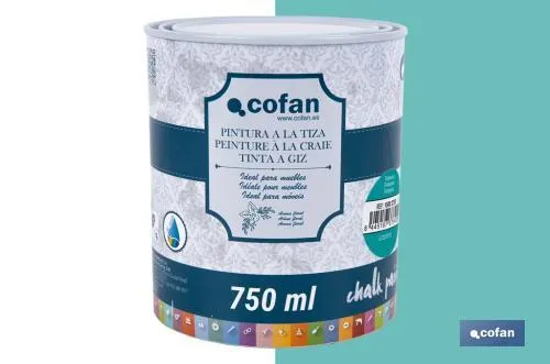 Pintura a la tiza chalk paint | Adecuada para restauración y decoración de muebles | Diferentes capacidades | Varios colores