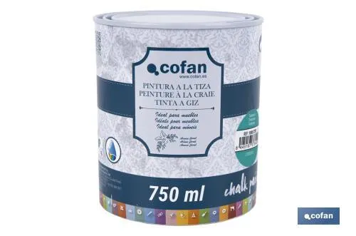 Pintura a la tiza chalk paint | Adecuada para restauración y decoración de muebles | Diferentes capacidades | Varios colores